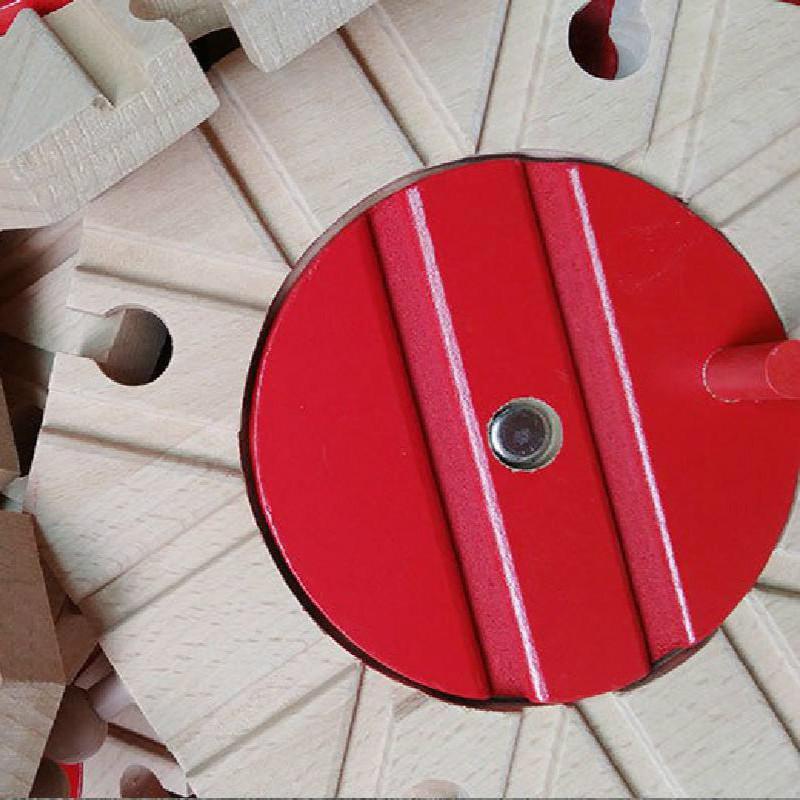 Wooden Track Accessories Train Toy Parts Building Blocks Children's Wooden Suits Toys Gift Changing Scene Wooden Track Car