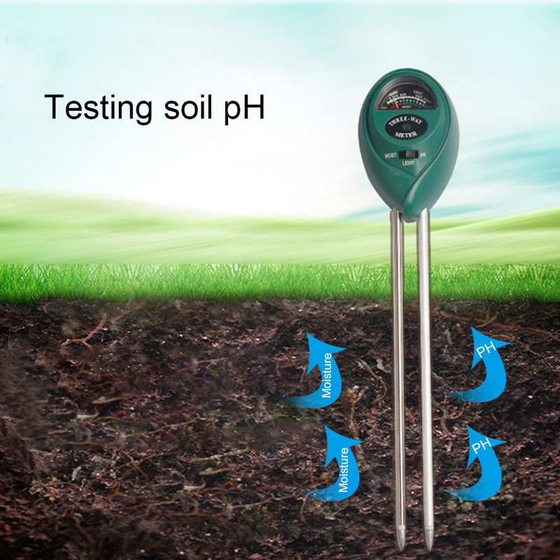 3 1 Plant Flowers PH Tester Moisture Measuring humidity Light Meter Hydroponics Gardening Detector Hygrometer