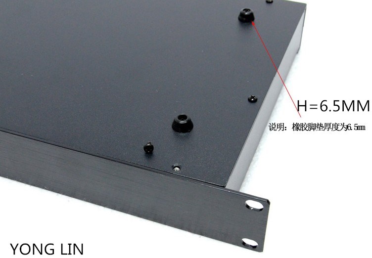 1pcs case 1 u case 19 inch case switch case Electric power communication industrial aluminum chassis server chassis