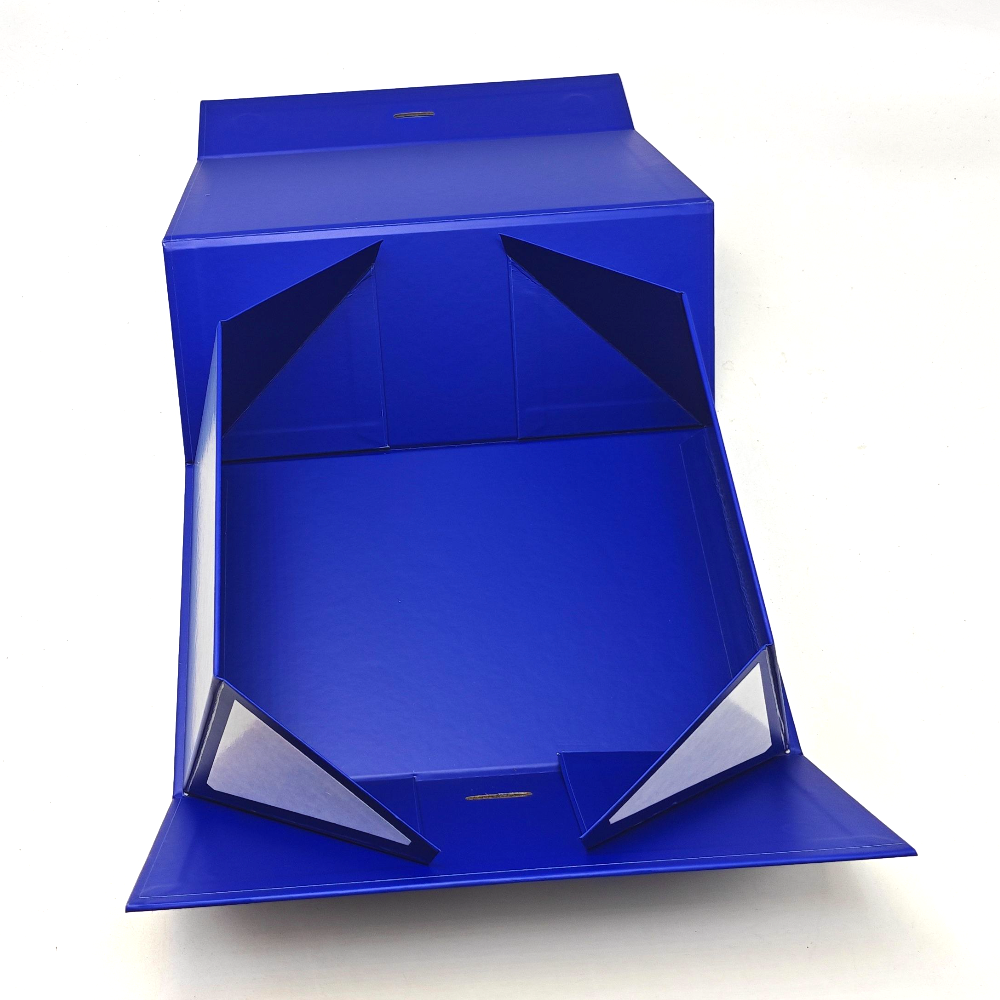blue folding box