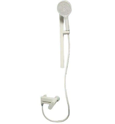 White and elegant bathroom shower head