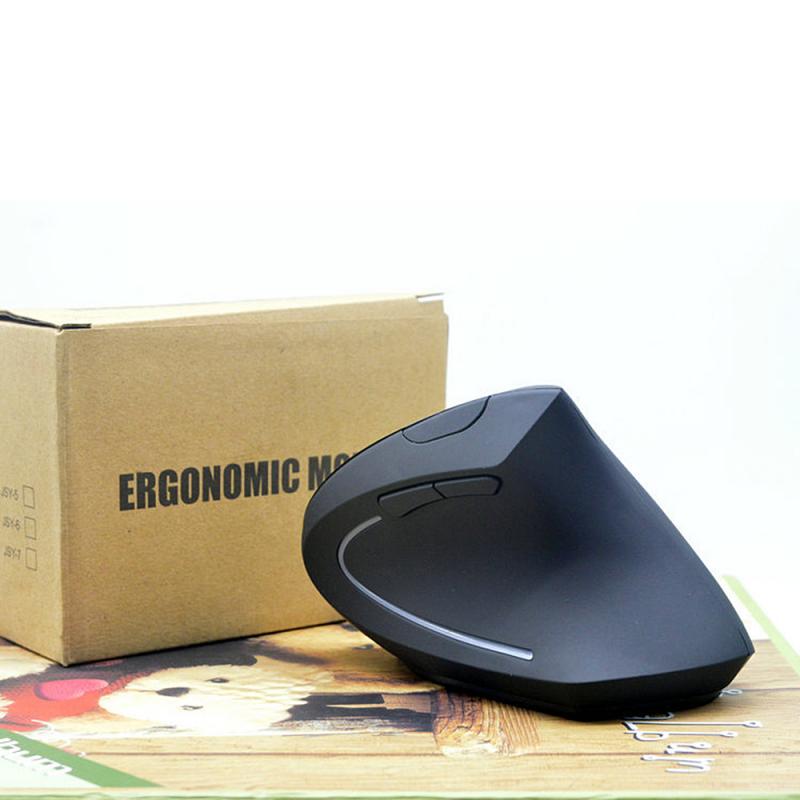 For PC Laptop Desktop 2.4GHz Wireless Gaming Mouse USB Receiver Pro Gamer Mice Shark Fin Ergonomic Vertical Wireless Mouse