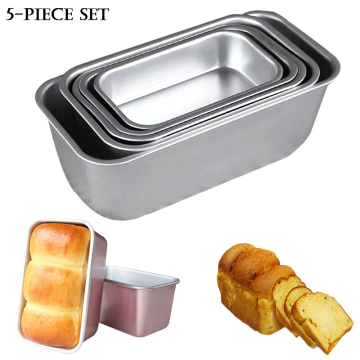 Aluminum Alloy Non-Stick Brownie Cheese Cake Toast Mold Bread Loaf Pan Baking Pans Dishes Kitchen Baking Tool