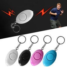 Mini Egg Shape Women Personal Safety Alarm Keyring Anti-Attack Security Protection Emergency Alarm Children School Alert