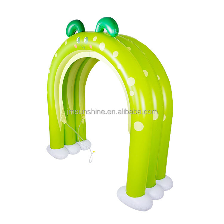 Amazon New Kids Green Worm Inflatable Sprinklers Arch 3
