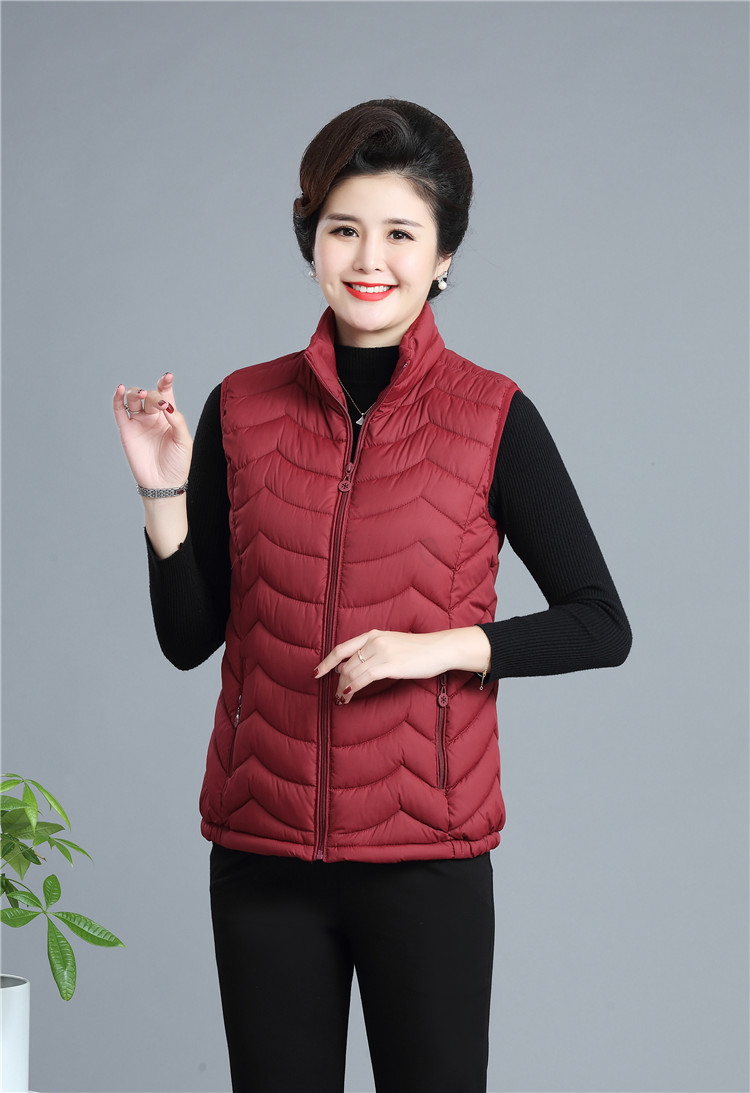 2020 New Cotton Vest for women winter warm waistcoat snow wear oversized 6XL Sleeveless Jacket women Stand-up collar Solid Coat