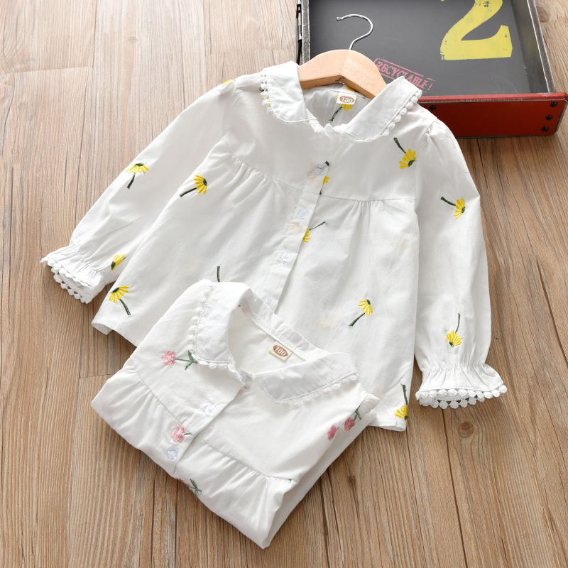 Girls Blouses Children Tops Autumn Girl Blouse Kids Spring Clothes Girls Shirt 100~140