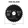 4pcs/set 54.8mm HSS Diamond TCT Saw Blades Rotary Cutting Disc for Dremel Drill Woodworking Metal Cutter Power Tools