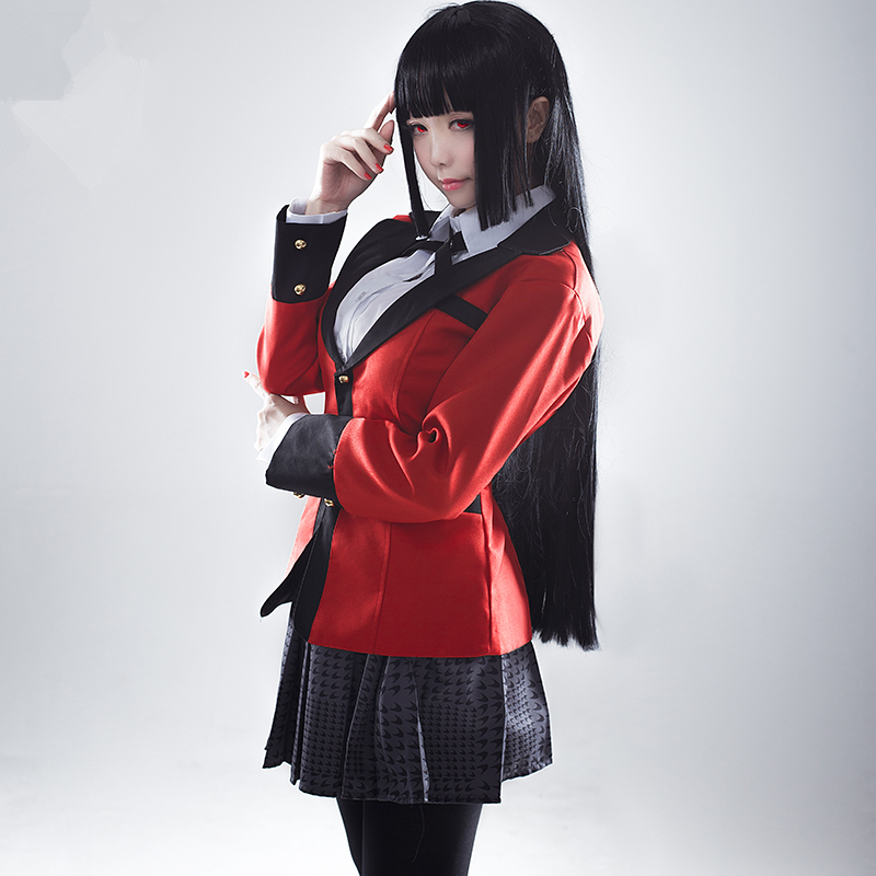 Kakegurui Yumeko Jabami Cosplay Costumes Japanese School Girls Uniform Full Set