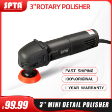 SPTA 780W Mini Car Polishing Machine Rotary Hand Car Polisher Auto 27Pc Polish Detailing Pad drill 75mm 100mm 140mm Shaft