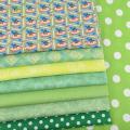 8pcs/Lot,Plain Cotton Fabric,Patchwork Cloth,Green Series Of Handmade DIY Quilting & Sewing Crafts,Cushion,Bags Textile Material