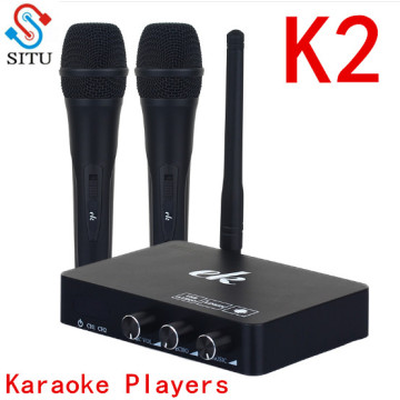 Handheld Wireless Karaoke Microphone Karaoke player Home Karaoke Echo Mixer System Digital Sound Audio Mixer Singing Machine K2