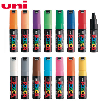 1pcs Uni Posca Paint Marker Pen- Broad Tip-8mm PC-8K 15 colors for Drawing Painting