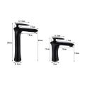 Basin Faucet Black Brass Faucet Hot and Cold Bathroom Sink Faucet Single Handle Deck Mounted Toilet Total Brass Mixer Water Tap