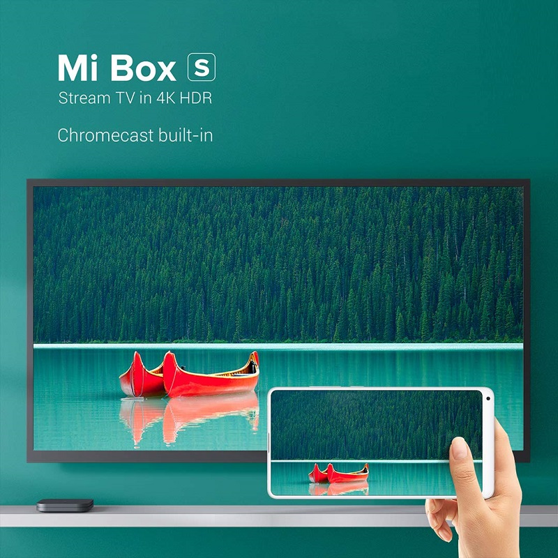 Global Version Xiaomi Mi Box S 4K Ultra HD Android TV 9.0 HDR 2G 8G WiFi Google Cast Netflix Smart TV Box S IPTV Set Top Box