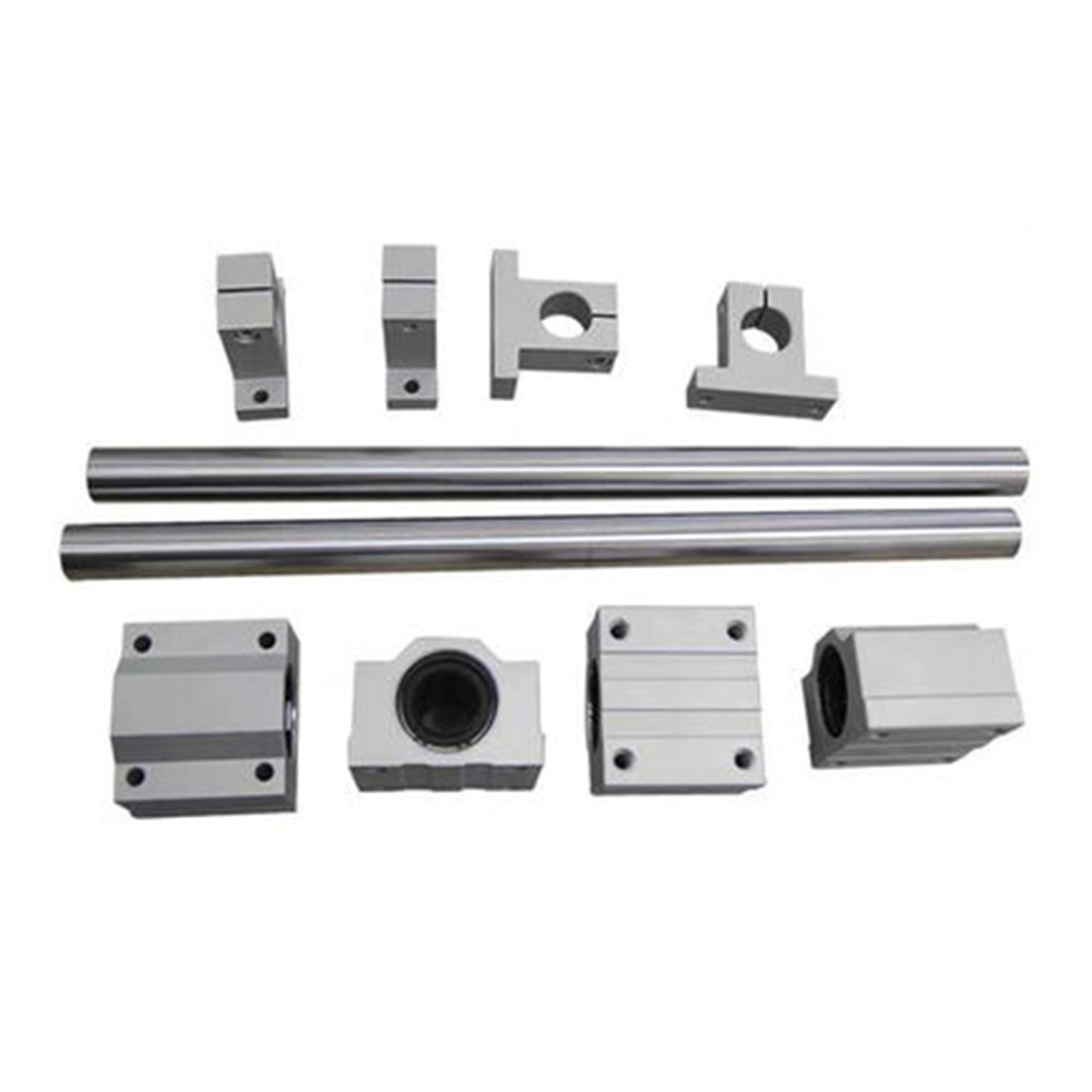 Optical Axis Linear Rail Shaft OD 8 10 12 mm 100-600mm + SCS8UU SCS10/12UU Linear Bearing Blocks + SK8 10 12 Bearing Support