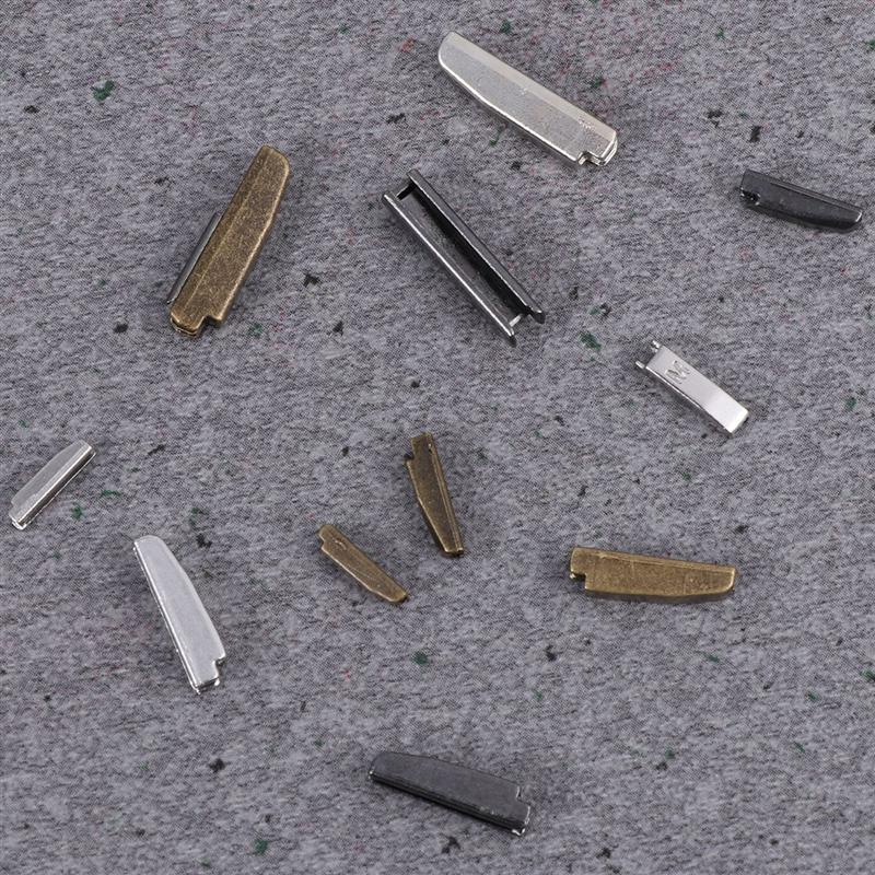 24 Set Metal Zipper Head Sliders Retainer Insertion Pin Zipper Top Stop Accessories Plug Zipper Repair Kit for Coat Jacket