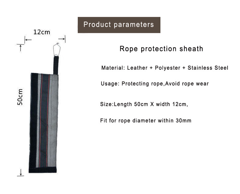 Climbing rope Wear prevention protect sheath adventure gear rope protection cover to protect the noose
