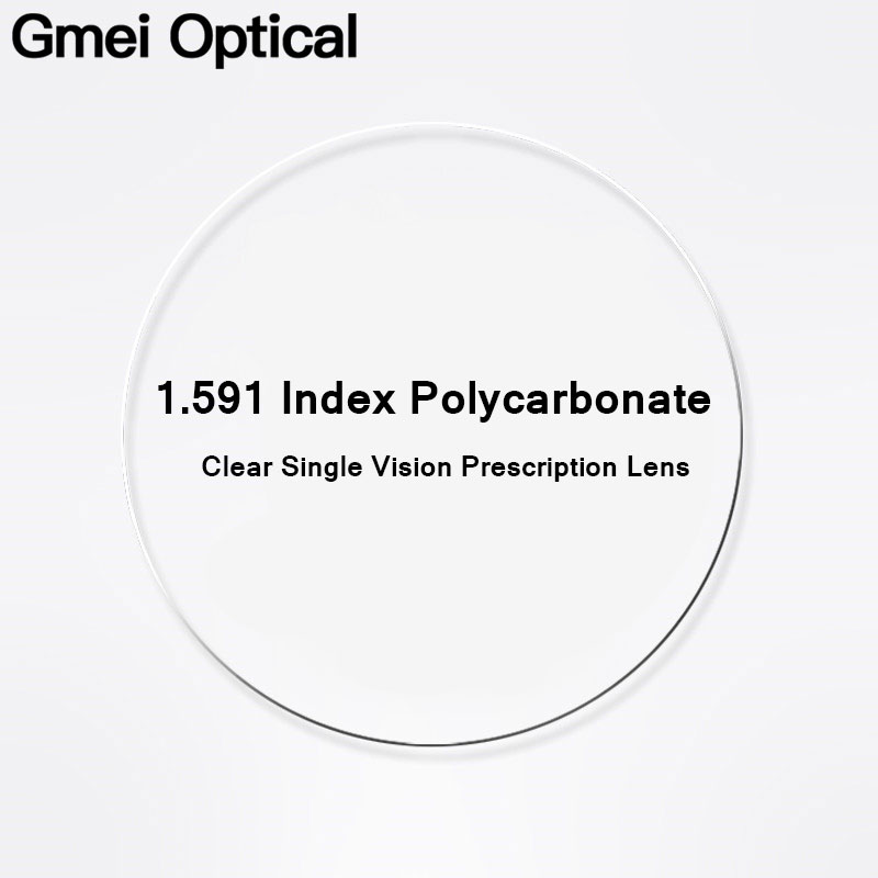 Gmei Optical 1.591 Index PC Polycarbonate Unbreakable Prescription Lenses Myopia Impact Resistance Lenses Hyperopia Anti-UV Lens