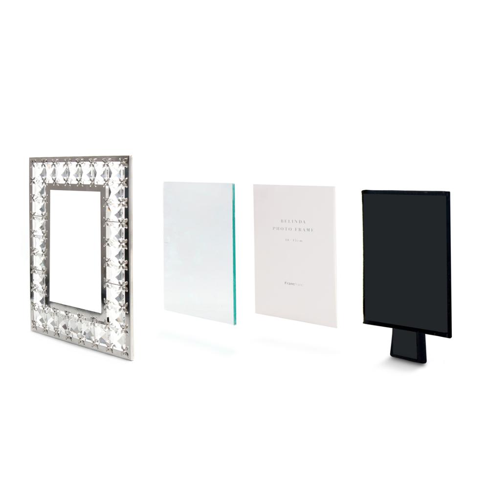 LASODY Acrylic Photo Frame Home Decoration Pearl Photo Frame 4x6 Inch Christmas Gift Rectangular Design Classic Alloy Crafts