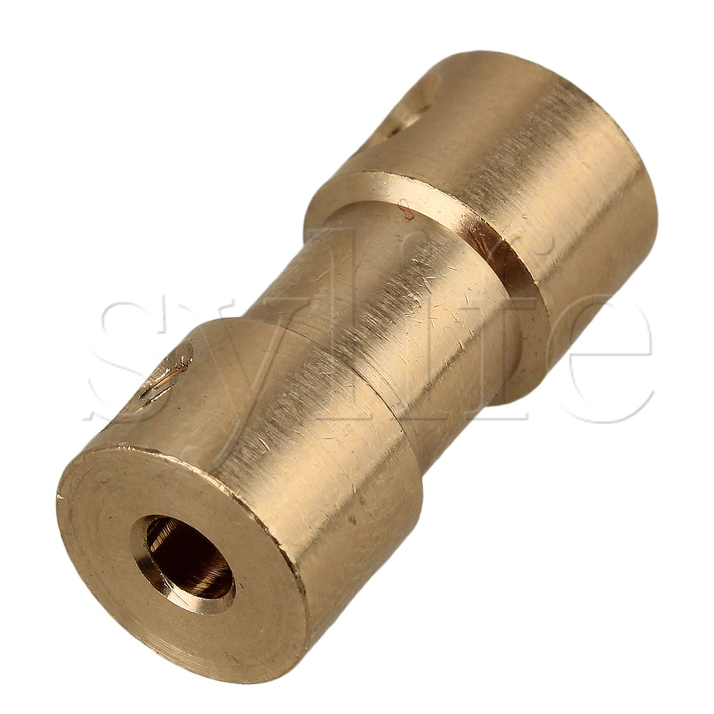 3mm to 5mm Brass Joint Motor Shaft Coupling Adapter Connector For RC Aircraft With Screws and Allen Wrench Pack of 2