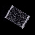 Test Tubing Rack Holder 11mm Dia School Supply Lab Equipment Plastic 24 Holes 1.5ml Clear Centrifugal Test Tube