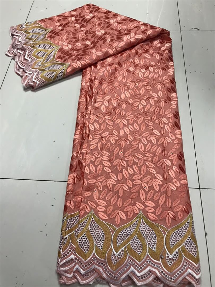Dubai Fabric African 100%Cotton Lace Fabric 2021 High Quality Lace Material In Switzerland Embroidery Swiss Voile Lace Fabric 5Y