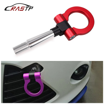 RASTP-Racing Screw Aluminum CNC Front Tow Hook Trailer For Mitsubishi Lancer EVO EX 2008-2011 RS-TH008-4
