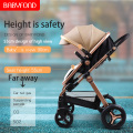 Baby Stroller 3 in 1 High Landscape Luxury Carriages Fashion Dual-use Lightweight Folding Shock Absorber Pram For Newborn