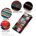 WESTAL women's wallet genuine leather patchwork wallet for women zipper ladies clutch bags with cellphone holder wallet long 420