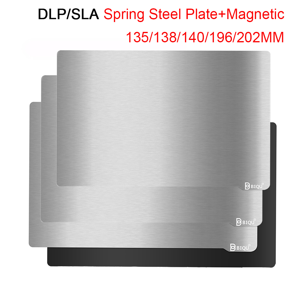 Light-curing Spring Steel Sheet Plate Flex Magnetic Base 202x128 3D Printer Parts For DLP/SLA ANYCUBIC Photon CREALITY Hot Bed