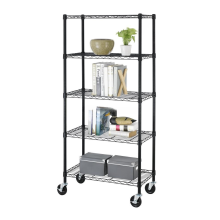30 by 14 by 60-Inc Black Wire Shelving