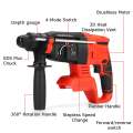 21V Handheld Electric Screwdriver Hammer Demolition Hammer Impact Drill Concrete Breaker Set Power Tool For Makita battery