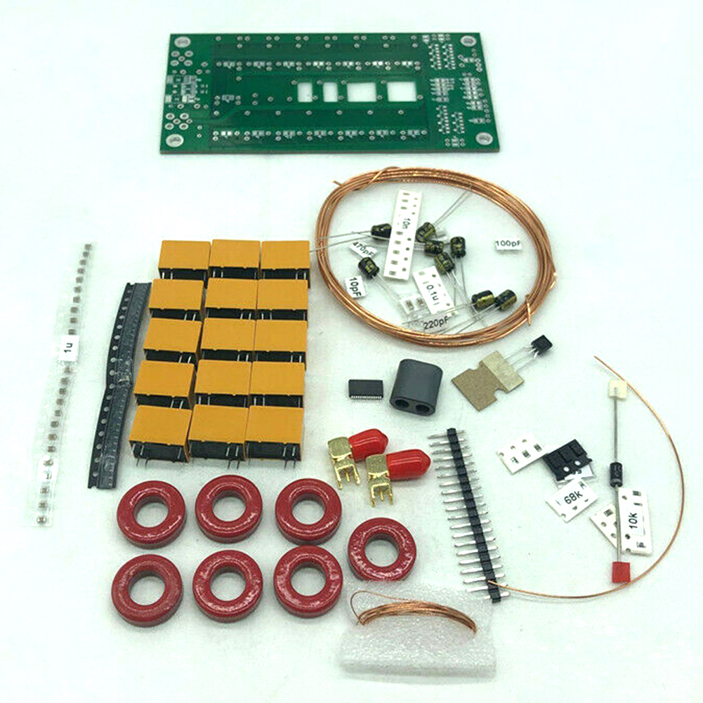 ATU-100mini 1.8-50MHz Signal Control Professional Equipment Automatic Antenna Tuner DIY Kit By N7DDC OLED Communication Metal