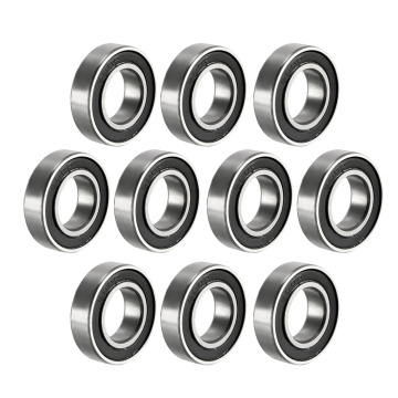 uxcell 10pcs 6800-2RS Deep Groove Ball Bearing Double Sealed 1180800, 10mm x 19mm x 5mm Carbon Steel Bearings