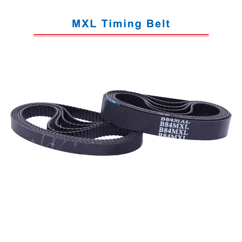 2 pcs MXL Timing Belt model-83/84/85/85.5/86/87/88/89/90.4/91MXL Rubber Transmission Belt Width 6/10mm For MXL Timing Pulley
