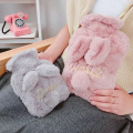 hot water bottle soft to keep warm in winter portable and reusable protection plush covering washable and leak-proof