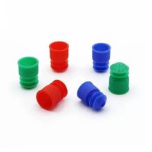 Flange Type Colorful Test Tube Stoppers Diam.12mm