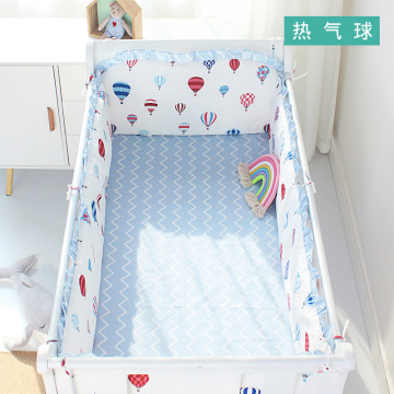 4 pcs /set Cute Baby Bedding Set Cotton Baby Bedding Set Including 4pcs Bumpers Soft Bumper For Cot Crib Bumpers Four Seasons