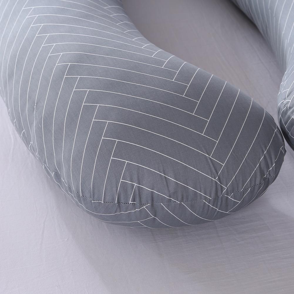 U Shaped Striped Maternity Pillow Pregnant Women Sleeping Support Pillows