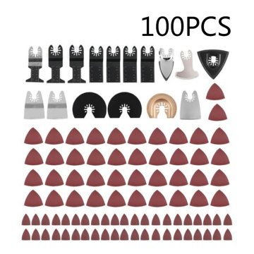 100Pcs Oscillating Multi Tool Saw Blades Kit For Bosch Fein Makita Multitool Blades Set Kit Multi Tool Blades
