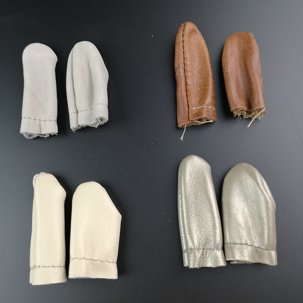 6.5cm Safe Leather Needle Felting for Thumb Index Finger Protector Thimble Protection Guard Hand Craft Embroidery Tool 5 Pairs
