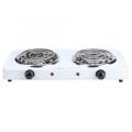 2000W 5 Gear Adjustable Heater Plate 220V Electric Double Burners Hot Plate Countertop Buffet Stove Heating Plate Outdoor Stove