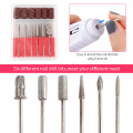 6Pcs/Set USB Charging Professional Nail Polisher Nail Electric Drills File Acrylic Manicure Tool Pedicure Machine Nail Art Tools