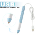 USB 0.8mm /1.5mm Hot Stamping Pen Hot Foil Pen Heat-resistant Grip Heating for DIY Scrapbooking Cards Crafts Heat Supplies