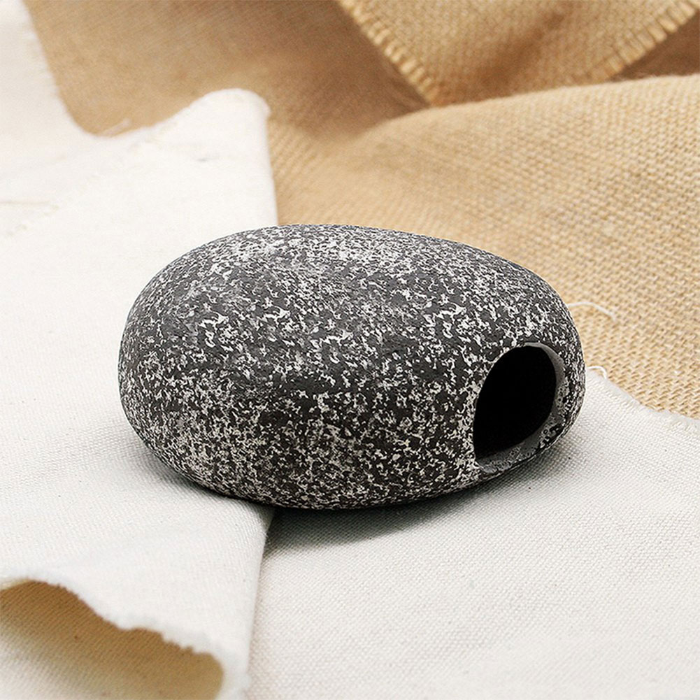 Pecute Cichlid Stone Ceramic Cave Aquarium Fish Tank Pond Ornament Shrimp Breeding Rock Cave Ceramic Stones Akvaryum