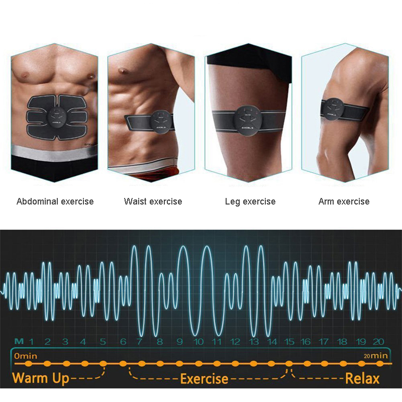 Abdominal Electric Muscle Hip Trainer Stimulator slimming machine body Vibrating belt Fitness Massage Exercise Workout Equipment