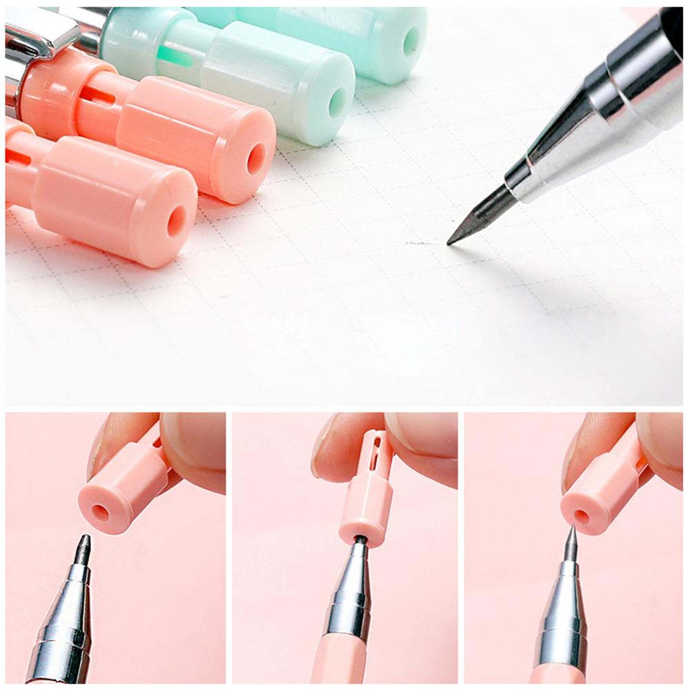 2.0mm 2B Propelling Pencils Candy Color Mechanical Pencil Drawing Writing for Kids Girl Gift School Supplies Students Stationery