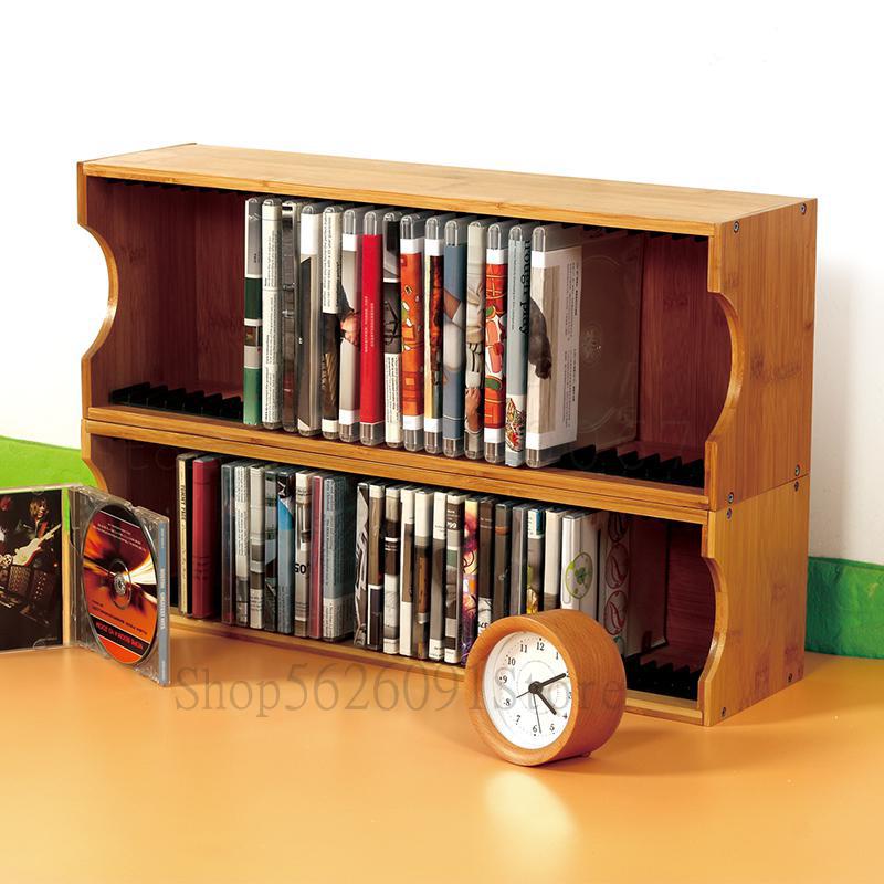 Cd Storage Rack Ps4 Game Disc Rack Desktop Cd Rack Solid Wood Blu-ray Disc Game Cd Rack Cd Rack