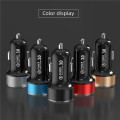 USLION 36W Dual Port Quick Charge 6A Fast PD USB C Car Charger For iPhone Xiaomi Huawei QC3.0 Type C Car Mobile Phone Charger